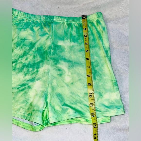 TRUE ROCK Dress & Shorts Neon Green Set sz L NWT! - Picture 10 of 11